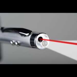 Długopis ze wskaźnikiem laserowym Combo – 4 w 1, srebrny - obrazek 4