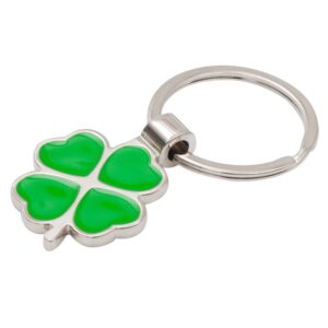 Brelok Clover Luck, zielony/srebrny - obrazek 4