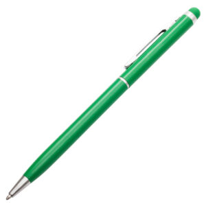 Długopis aluminiowy Touch Tip, zielony - obrazek 3