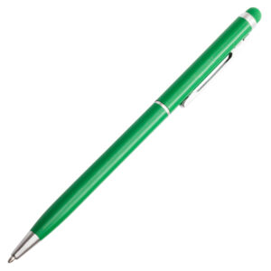 Długopis aluminiowy Touch Tip, zielony - obrazek 4
