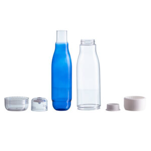 Butelka szklana z osłoną Smart 520 ml, niebieski - obrazek 4