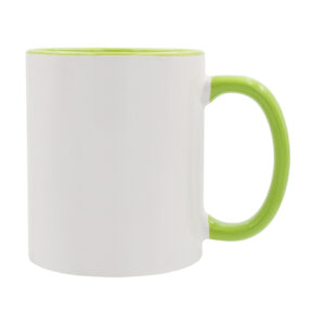 Kubek z powłoką sublimacyjną Gaeta 330 ml, jasnozielony - obrazek 3