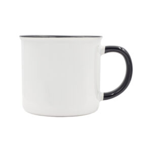 Kubek z powłoką sublimacyjną Ars 400 ml, czarny - obrazek 3